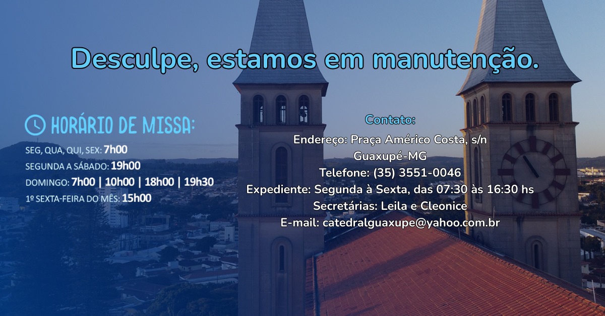 Página em Manutenção